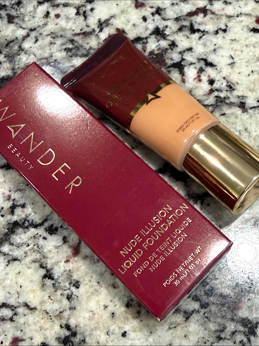 Wander Beauty Nude Illusion Liquid Foundation Golden Tan